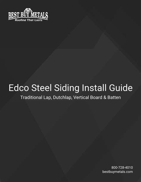 boxed steel siding installation|edco siding installation instructions.